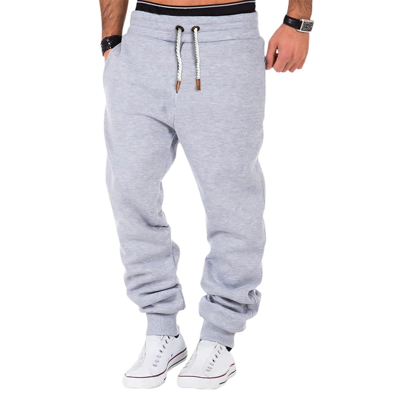 Max – Pantaloni jogging moderni con coulisse, modello alla caviglia e tasche laterali