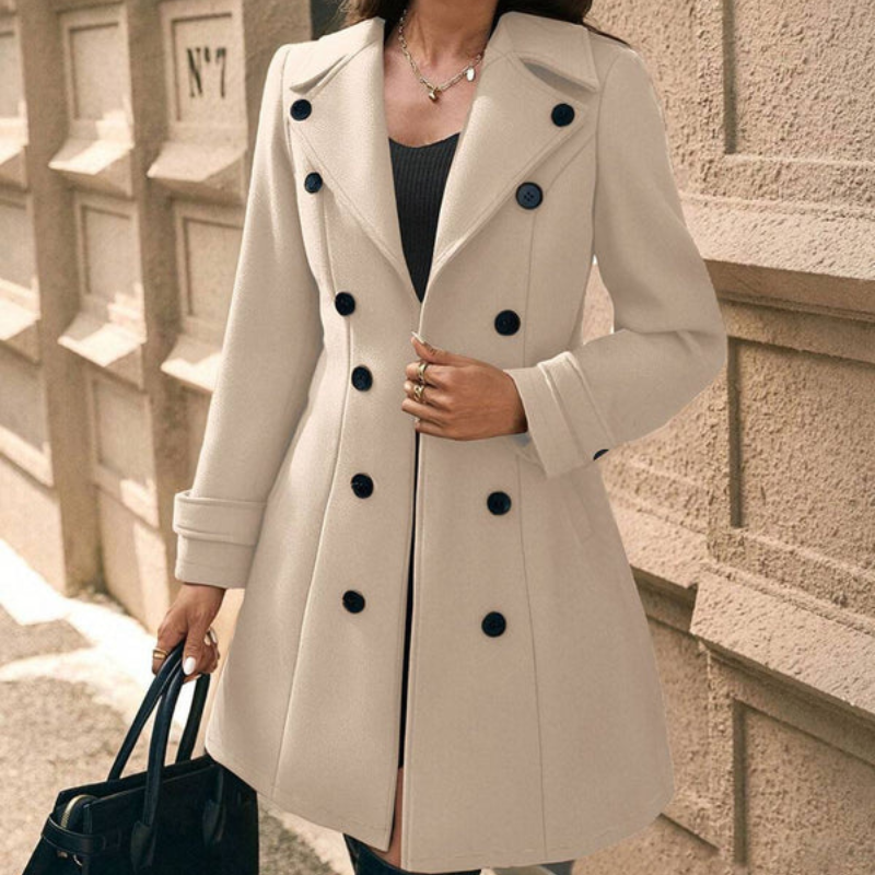 Rosa - Manteau à manches longues avec col à revers