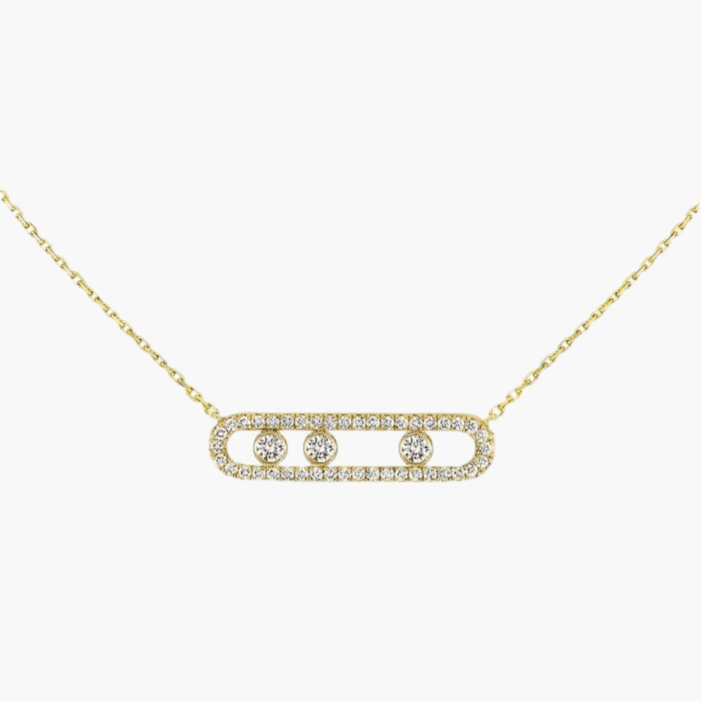 Harper - Delicate necklace with three hanging round accents