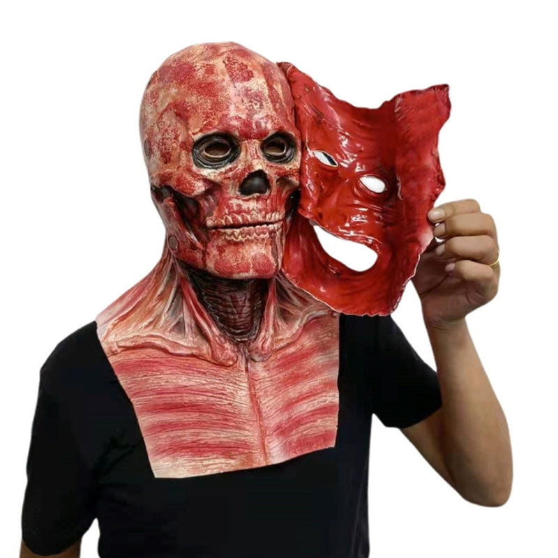 FearSkin – Mască facială cu două straturi, cu carcasă exterioară detașabilă și maxilar mobil