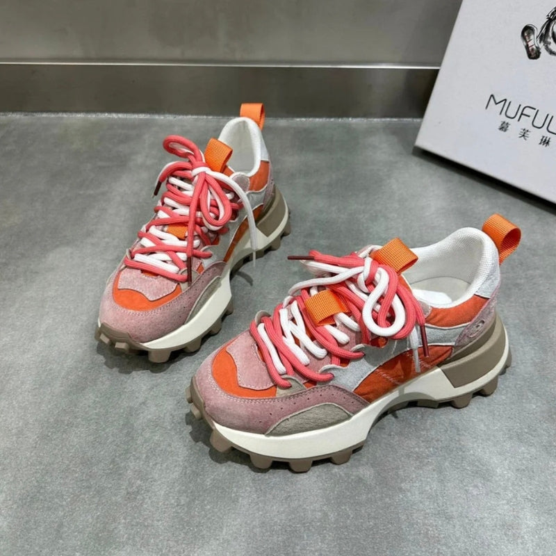 Emily – Round toe sneakers with non-slip sole