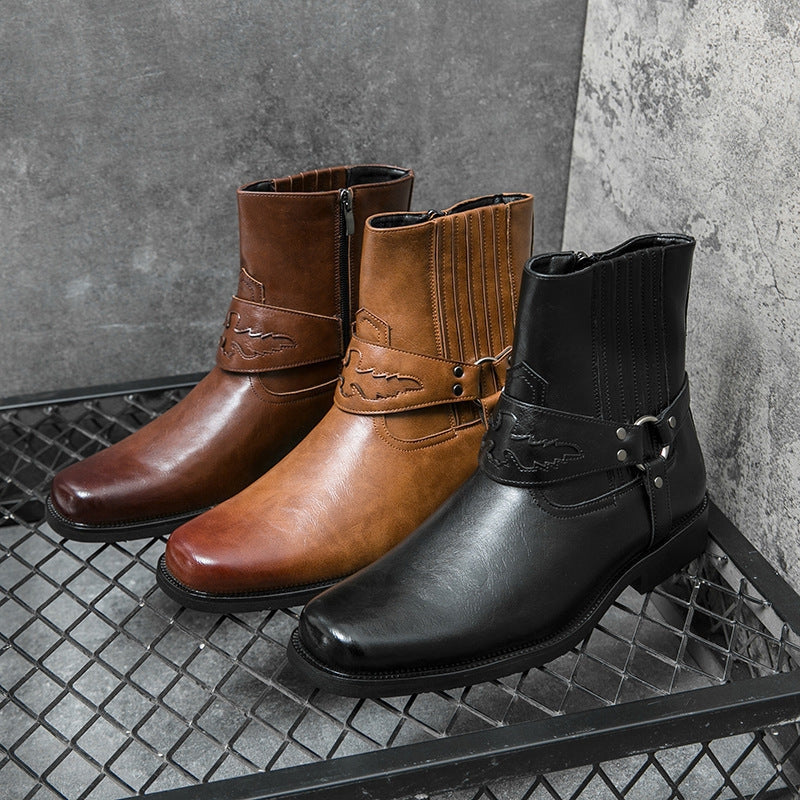 Lennox – Stivaletti alla caviglia con punta tonda | Suola antiscivolo per camminata stabile | Abbigliamento casual per tutti i giorni | Taglie 38–46