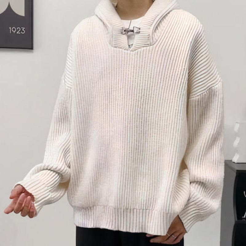 Jacob – Maglione con cappuccio a taglio ampio e manica lunga