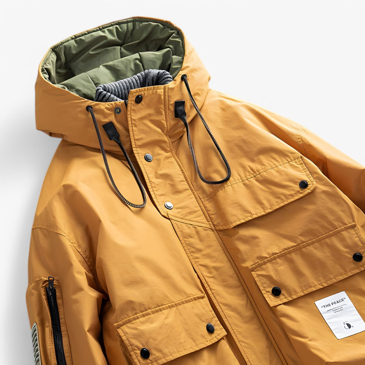 CuffLock - Men's Winter Parka With Removable Hood And Multiple Pockets