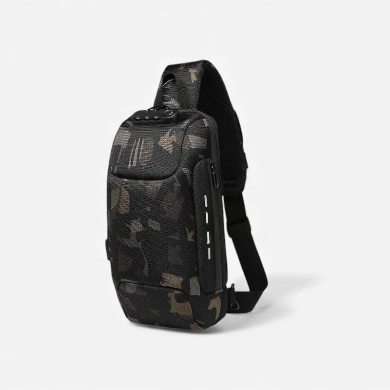 Mark – Crossbody Tas met Ritssluitingen en Verstelbare Band