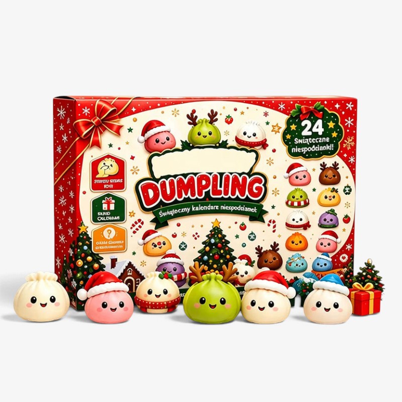 Adventní kalendář Foamcount s pěnovými mačkacími hračkami