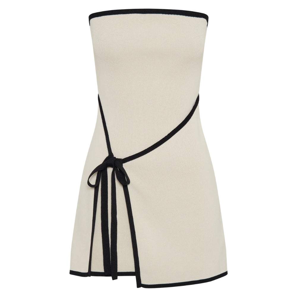 Siena – Mini-robe bustier avec ceinture à la taille et ajustement réglable