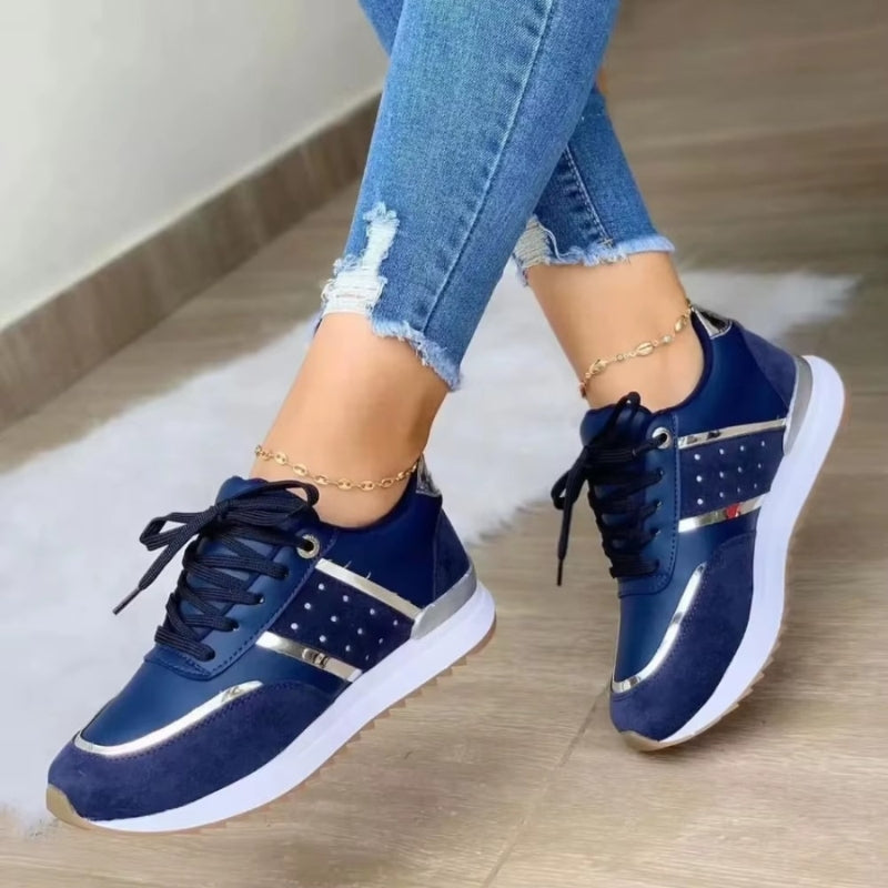 Maren - Sneakers con lacci e punta tonda
