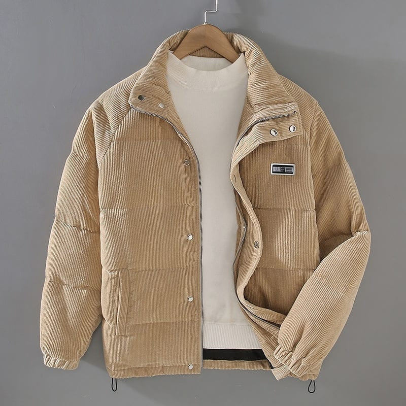 William – Veste matelassée à manches longues avec fermeture éclair et poches