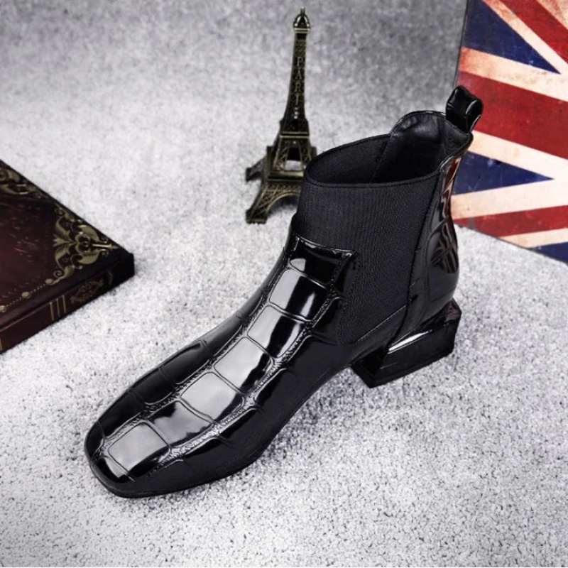 Emilia - Stivaletti alla caviglia con design slip-on