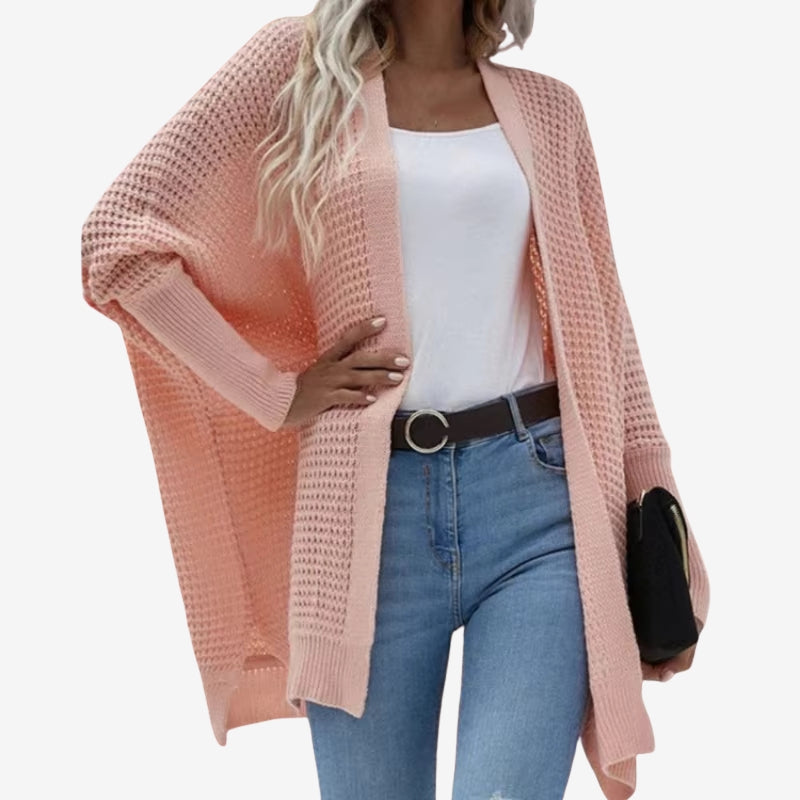 Miranda – Gilet oversize à manches longues avec devant ouvert