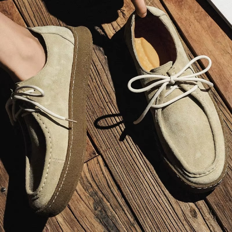 Ethan - Scarpe casual con lacci e punta tonda