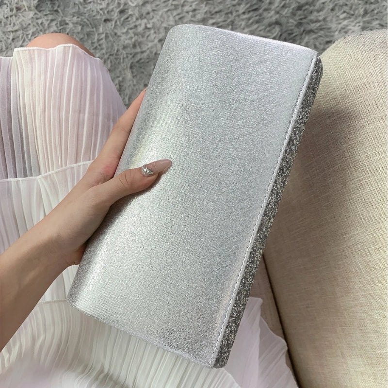 Brenda – Borsa a mano con chiusura a busta e design rettangolare