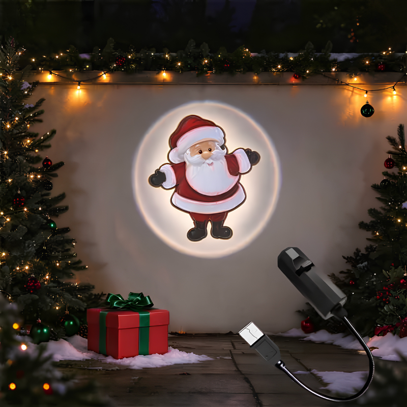 FestiProject - LED Projector With Deer And Snowflake Patterns