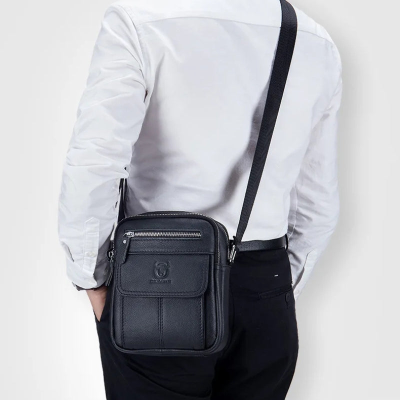 Tristan – Sac bandoulière avec sangles réglables et plusieurs poches zippées
