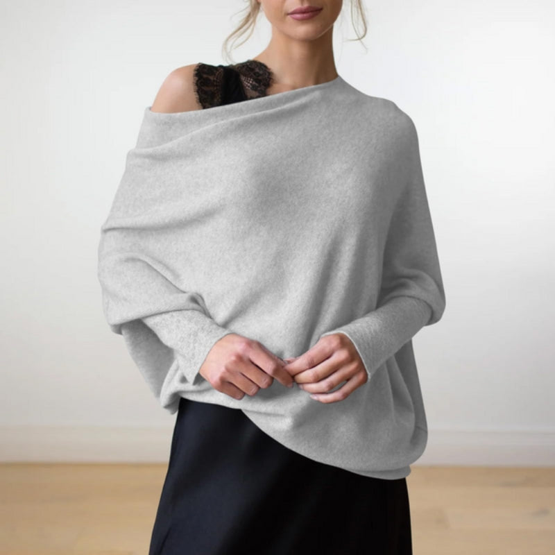 Whitney – Maglione con maniche lunghe e design con spalle scoperte