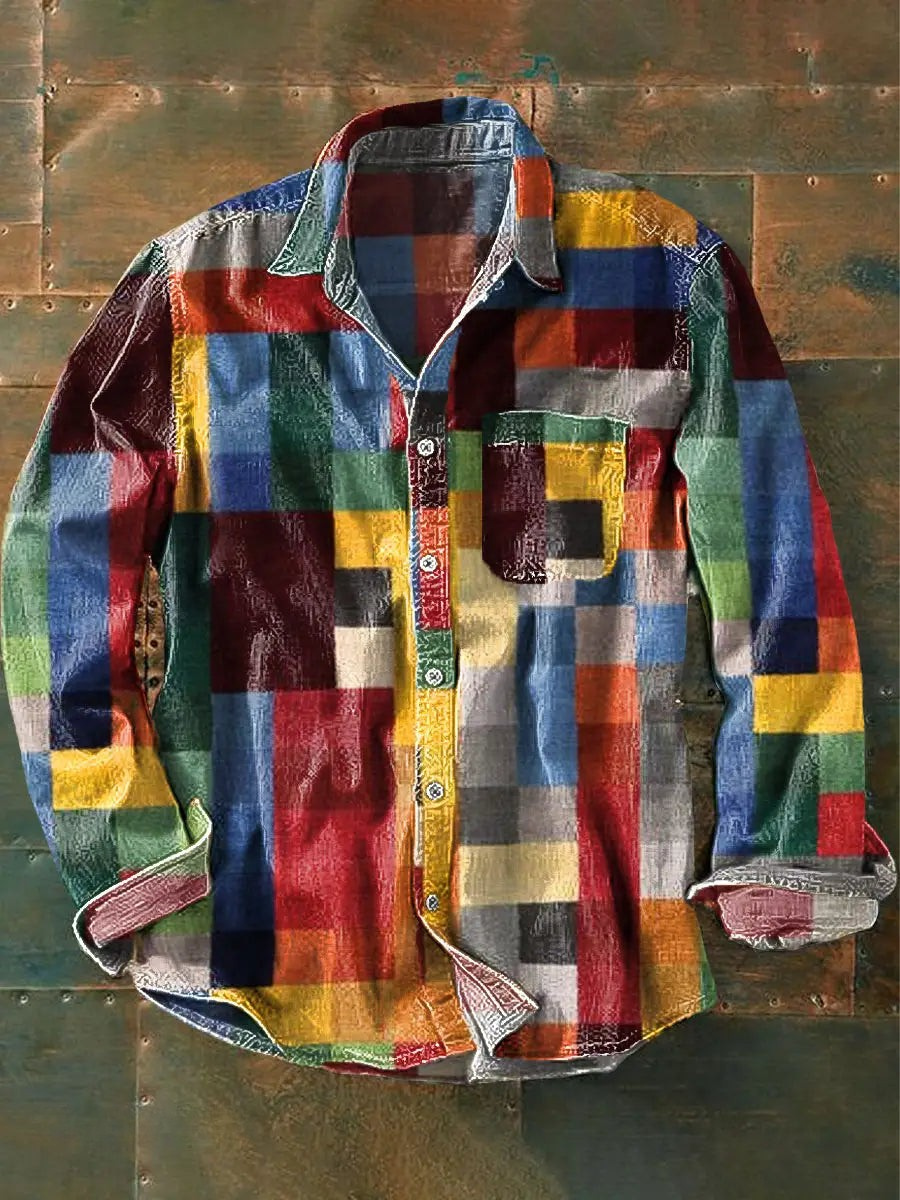 Bruce - Chemise élégante à manches longues avec fermeture à boutons