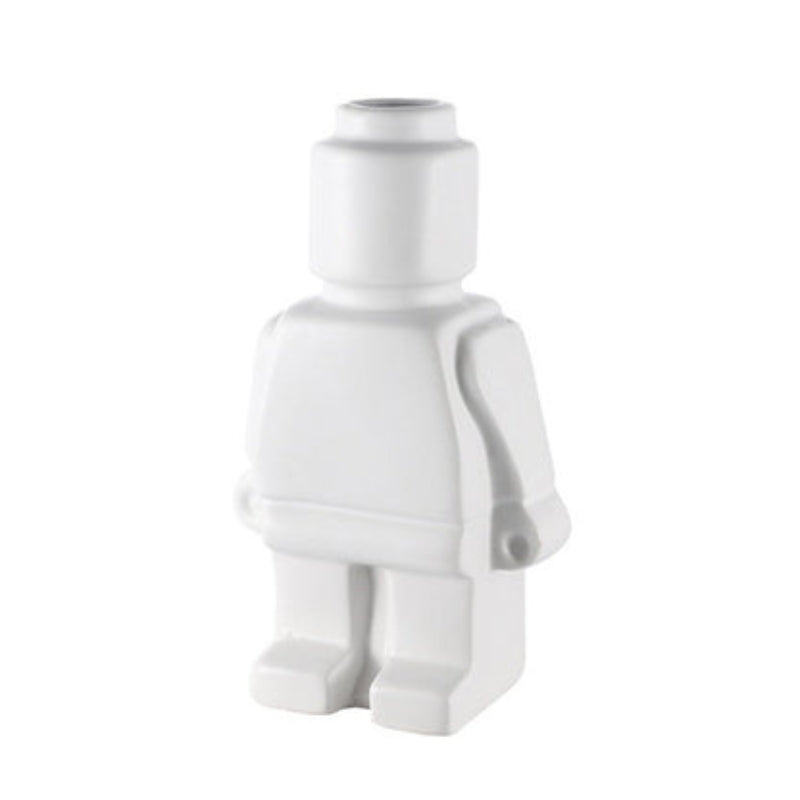 FormaBloom – Vaso decorativo moderno con forma minimalista in stile Lego per bouquet secchi