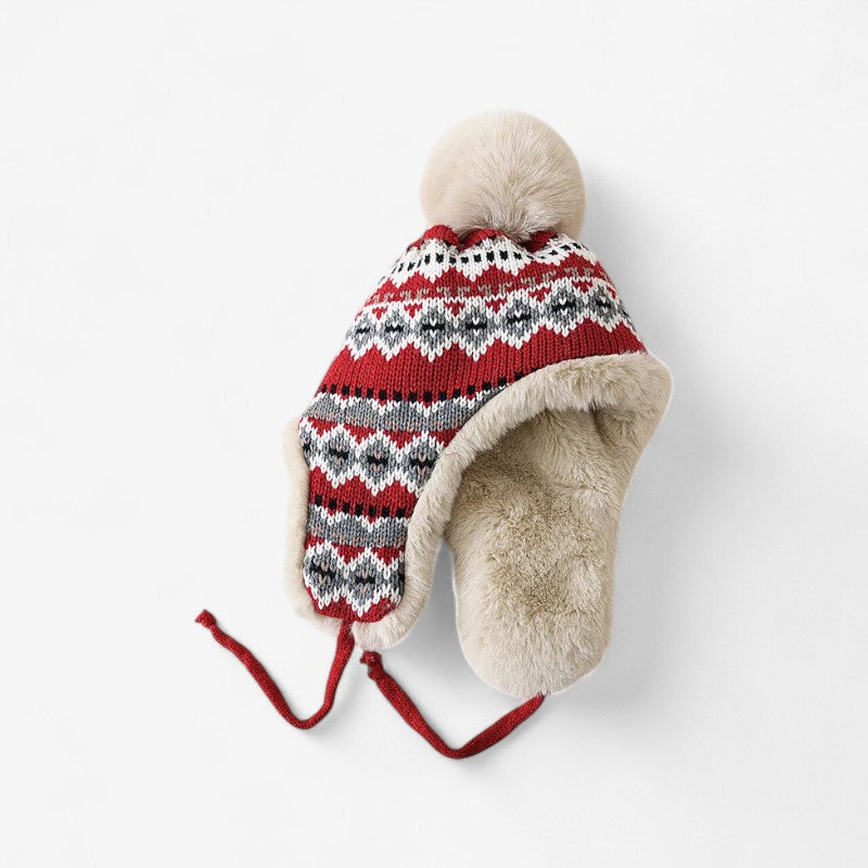 Alina - Trapper Hoed met Oorflappen en Koordsluiting