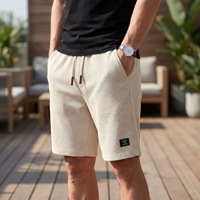 Men's Casual Shorts with Drawstring Waist