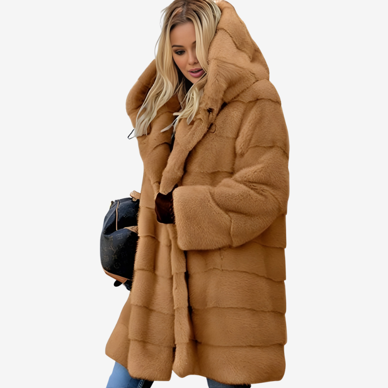 Aria - Manteau à manches longues à capuche avec poches latérales