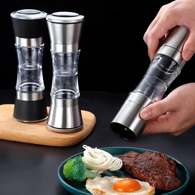 SpiceDuo – 2v1 mlýnek na koření s ručním mletím a nastavitelným designem