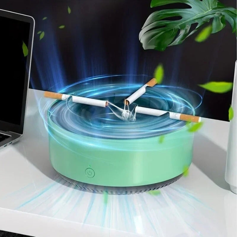 PureTray – Scrumieră cu reducere a fumului, cu filtru de aer încorporat și ventilator silențios