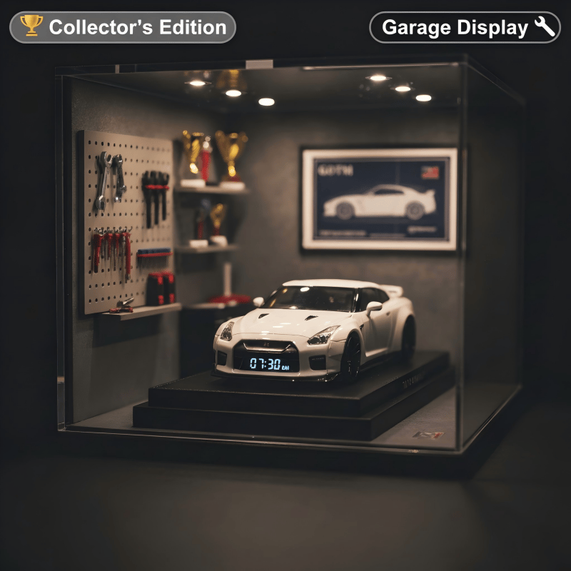 Gearglow - Réveil numérique avec affichage LED et sons de moteur simulés