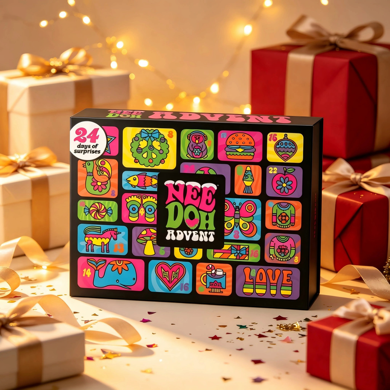 Calendrier de l'Avent NeedohAdvent de 24 jours avec jouets à presser et divers jouets antistress souples