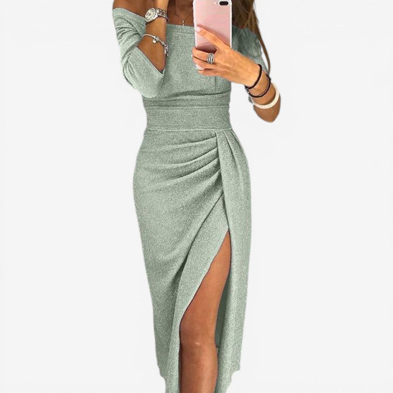 Women’s Off-the-Shoulder Long Sleeve Dress