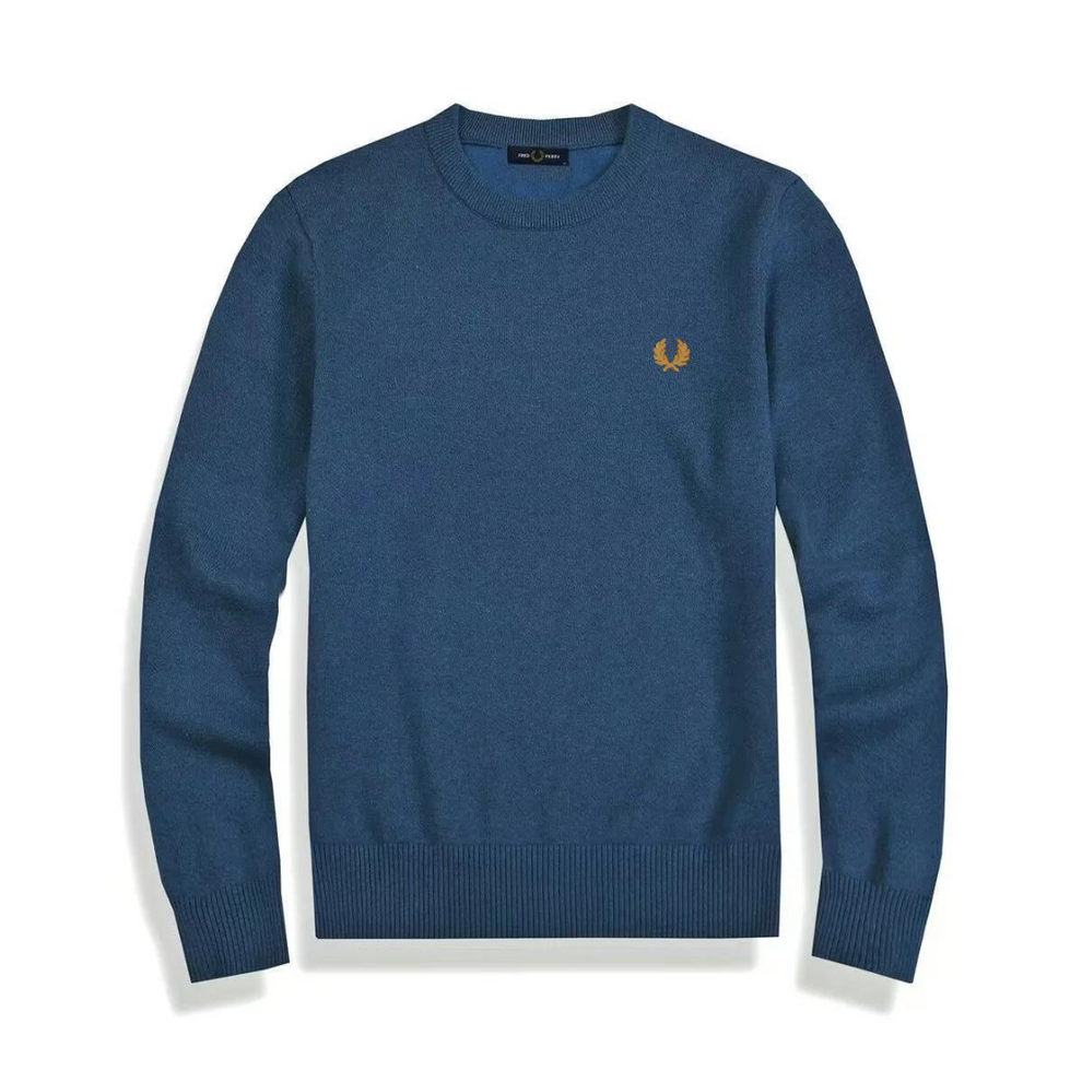 Lukas - Pulover tricotat confortabil cu mâneci lungi și guler rotund