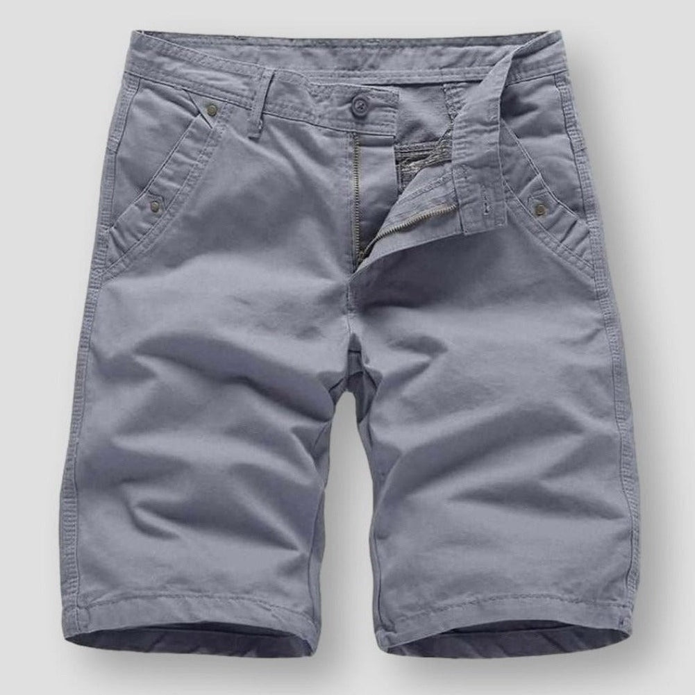 Caleb - Short décontracté coupe relax avec passants de ceinture et poche pratique