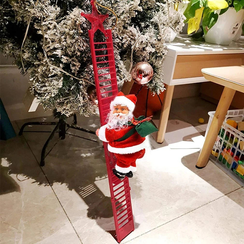 ChristmasClimber Santa - Cheerful Christmas decoration with music and movement