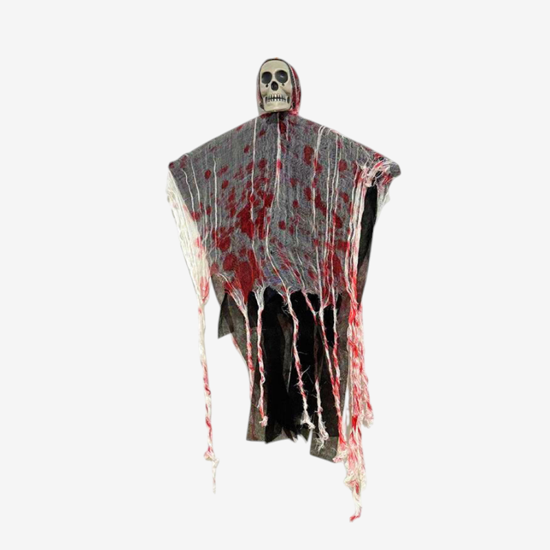 Decoración de fantasma con calavera colgante para Halloween