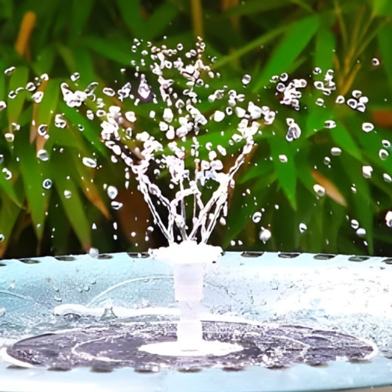 AquaGlow – Fontana d’Acqua con Forma Rotonda e Design Solare