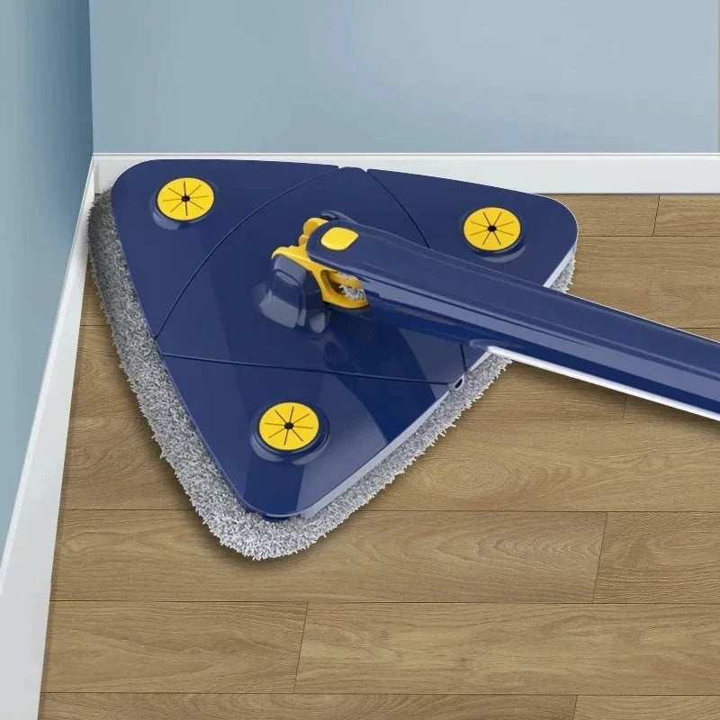 CleanSweep – Regulowany mop z obrotowym i trójkątnym designem