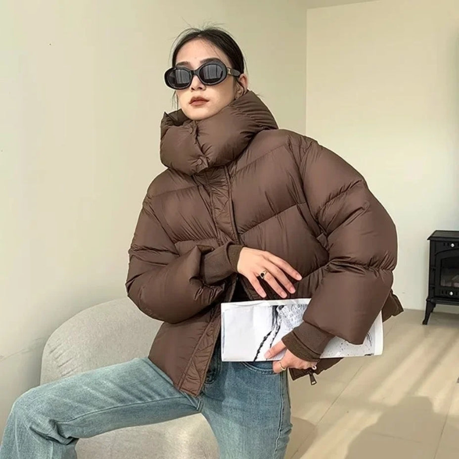Leonora – Veste matelassée à capuche et manches longues avec fermeture éclair