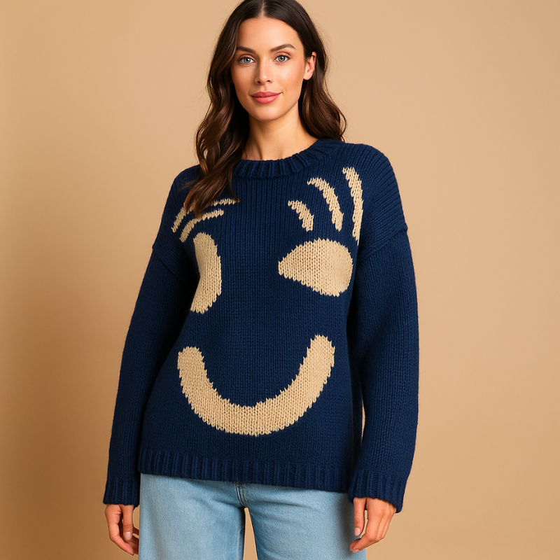 Arlisse - Maglione girocollo a maniche lunghe con stampa