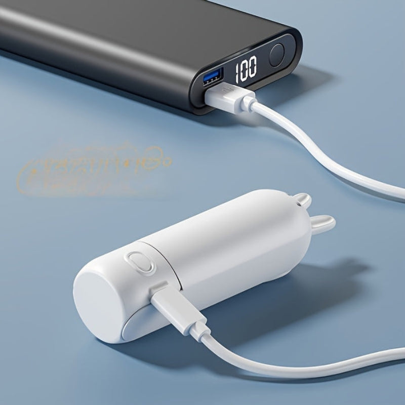 BreezeGo - Mini Handheld 2 in 1 Ventilator met USB Oplaadbaar Ontwerp