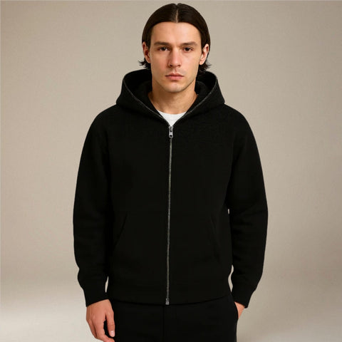Alfie – Long Sleeve Hoodie With Zipper And Pockets