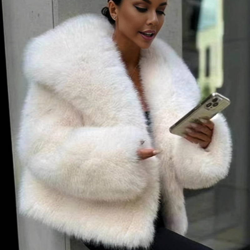 Arabella – Long Sleeve Oversized Jacket with Lapel Collar