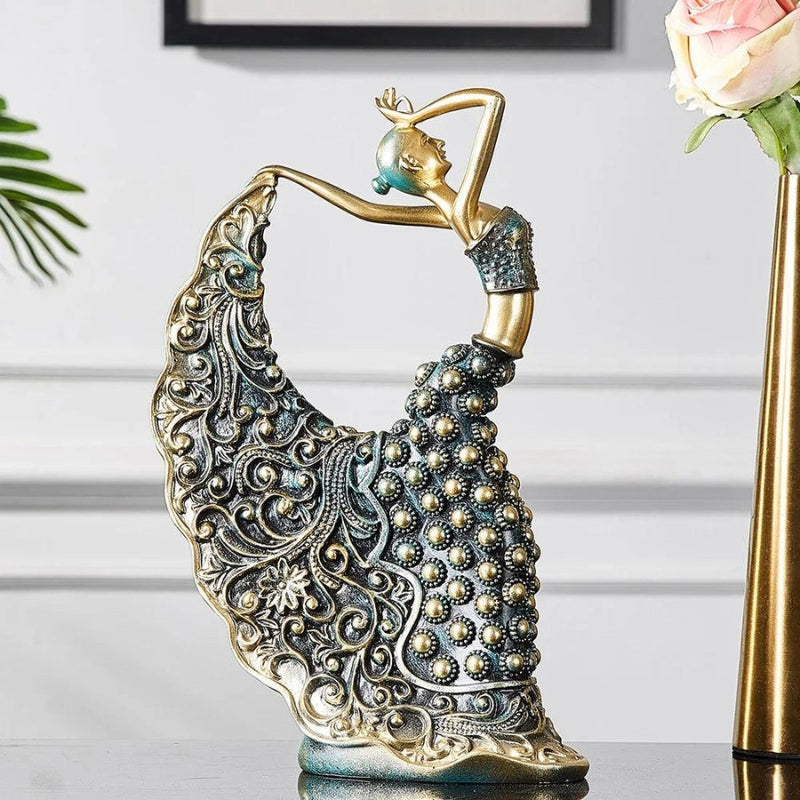 DanceAura – Statuetă de fată dansatoare pentru expunere decorativă