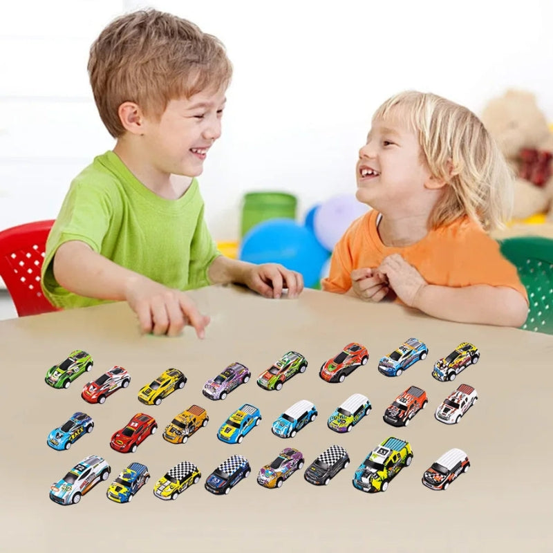 TurboTrack – Calendar de Advent de Crăciun cu Mini Jucărie Mașină pentru Cadouri