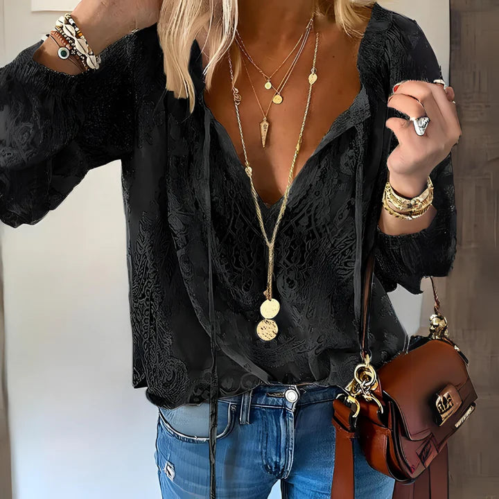 GlamChic™ - Comfortable Women's Blouse
