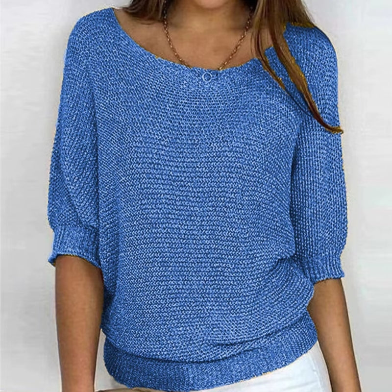 Gianna - Long sleeve sweater with round neck