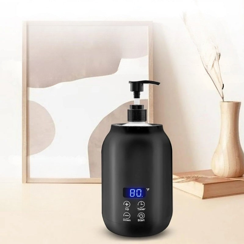 GlowTherm - Chauffe-Huile de Massage Électrique Portable avec Commande Tactile et Affichage de Température