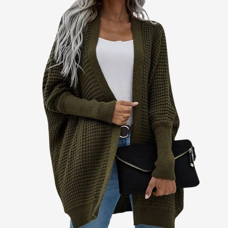 Miranda – Gilet oversize à manches longues avec devant ouvert