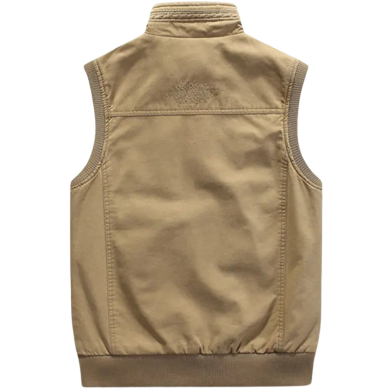 Haven – Sleeveless Vest with Zipper and Multiple Pockets