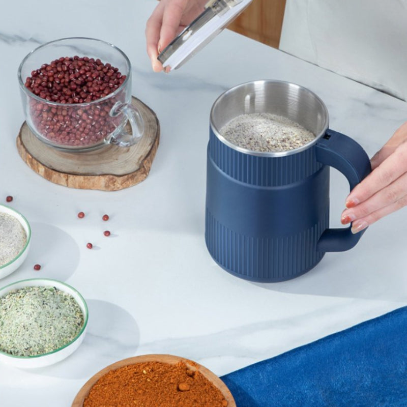 GrindPro – Grain Grinder with Handle and Button Control