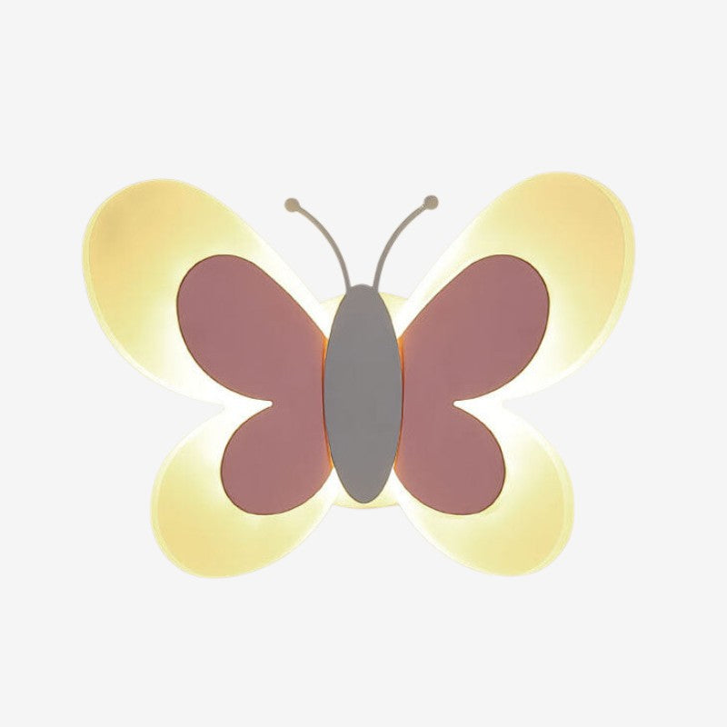 Flyora - Applique murale LED papillon avec boîtier en aluminium et design décoratif en forme d'ailes